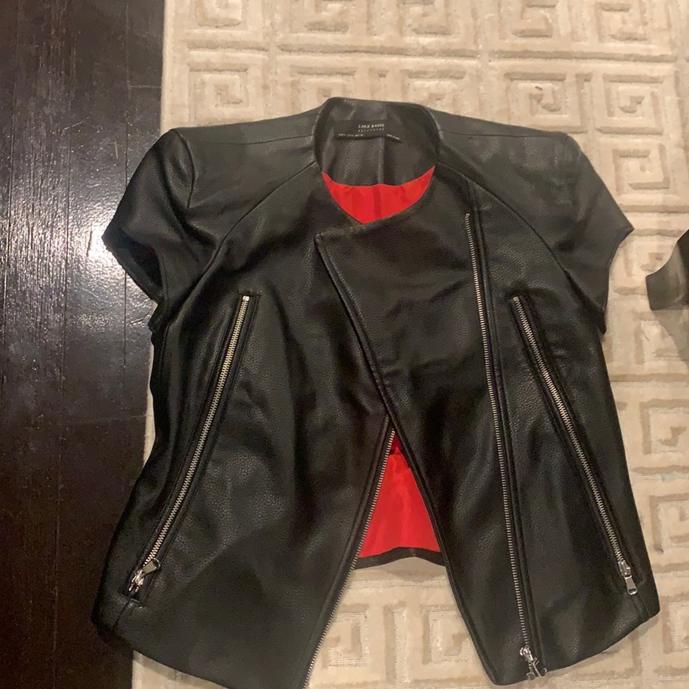 Zara Short Sleeve Moto Jacket